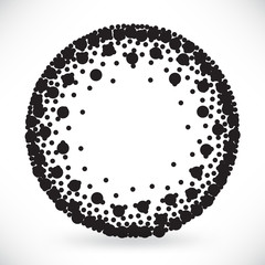 Halftone dotted background for business design