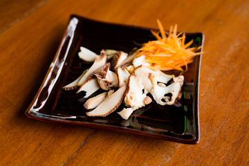 Thai fried sea snail slices