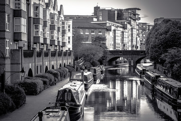 Amazing view on boats and canals