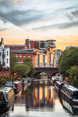 Amazing view on boats and canals