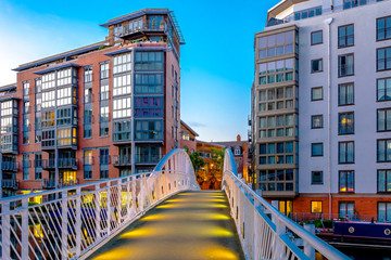 Amazing view on boats and canals