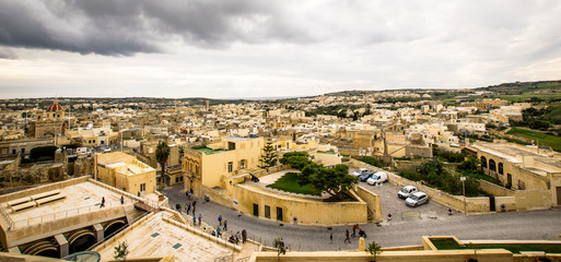View on the Landscape from the citadel Gozo 