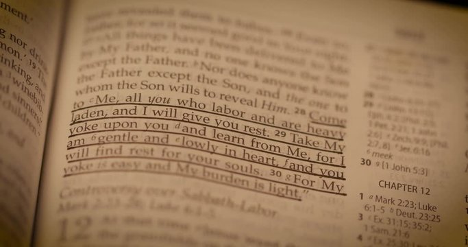 Macro of Matthew 11 28-30 I will give you res
