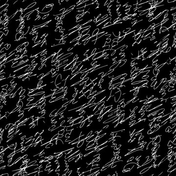 handwritten abstract text. Seamless pattern. Vector illustration for fabric texture
