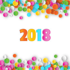 Colored carnaval confetti background