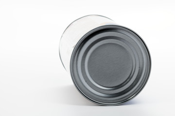 Bottom side of a tin can before opening