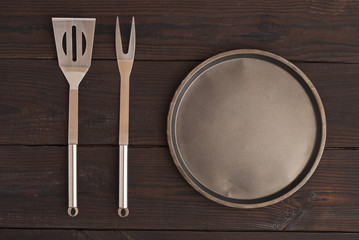 culinary wooden background