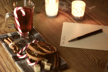 Christmas letter with spices