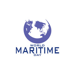 World Maritime Day vector template design