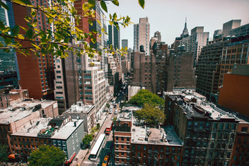 New York , Manhattan from rooftop