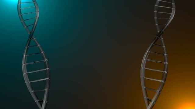 Abstract background with DNA. Seamless loop