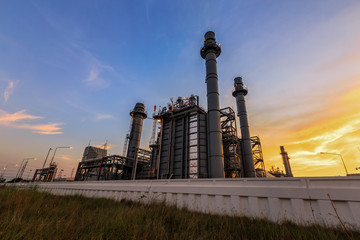 Refinery plant of a petrochemical industry 
