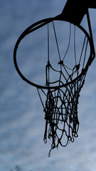 Torn Basketball Hoop