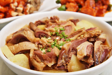 Stir fry duck meat - Chinese food        