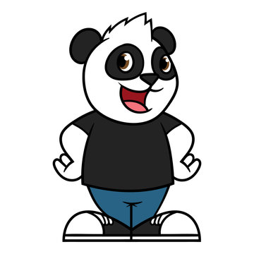 Cartoon Panda Character
