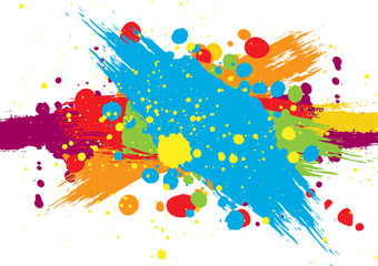 abstract vector splatter color background. illustration vector design