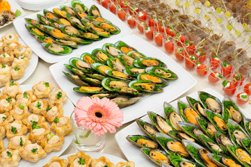 buffet table