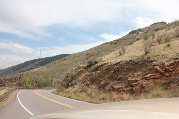 Winding mountain road 