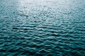 Blue river background.