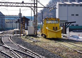 日本の鉄道の雪かき電車
