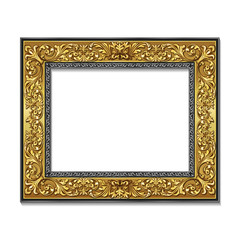 frame gold color with shadow