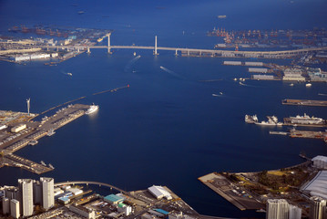 Naklejka premium 横浜港