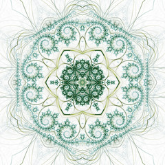 Dark nature themed fractal swirls, digital artwork for creative