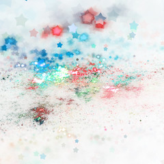 Colorful fractal stars, digital artwork for creative graphic design