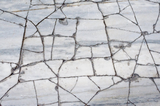 Cracked Marble Floor