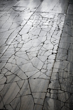 Cracked Marble Floor