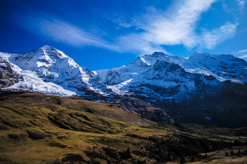 Fototapeta na wymiar Swiss Jungfrau Mountain