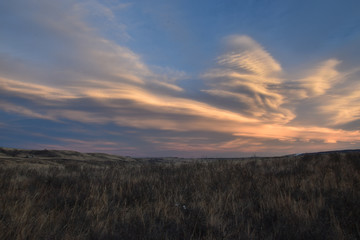 Fototapeta premium Prairie Skies in Winter