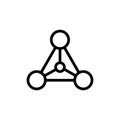 Molecule flat icon