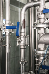 Pipeline system made of stainless steel.