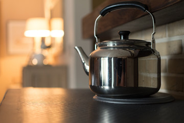 Kettle on stove
