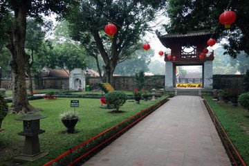 Entrance to the Vietnamese Temple in Hanoi