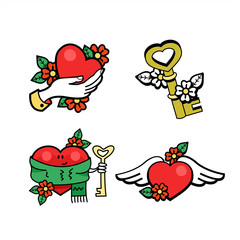 With Valentines day.