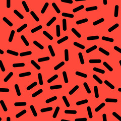 Retro Seamless Pattern in Memphis Style Design