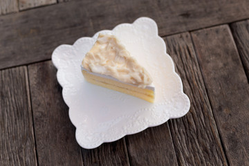 Piece of thai coconut cake