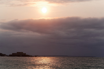 The coast of Saint Malo, in the Normandy/France.