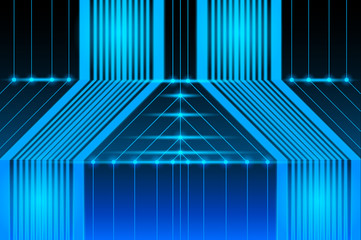 abstract line 3d future technology concept background.vector and illustration