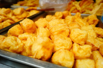 Chinese traditional food, fried tofu