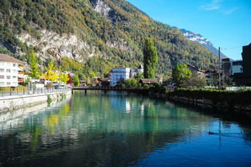 Fototapeta na wymiar Switzerland Thun Lake