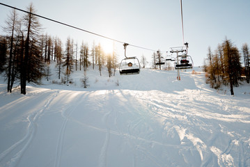 Seggiovia per sport invernali