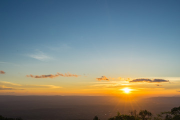 Fototapeta premium Sunrise on the mountain