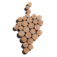 corks forming a grape
