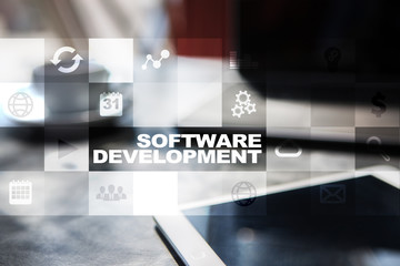 Software development. Applications (APPS) for business. Programming.