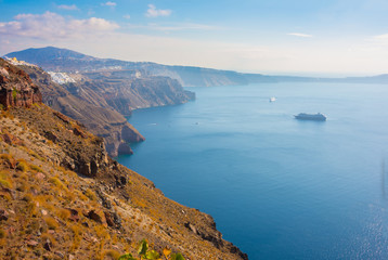 View from Santorini island, Greece