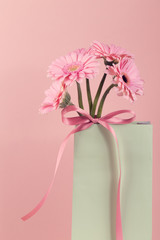 Bunch of flowers in box