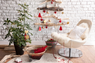 Christmas living room corner style